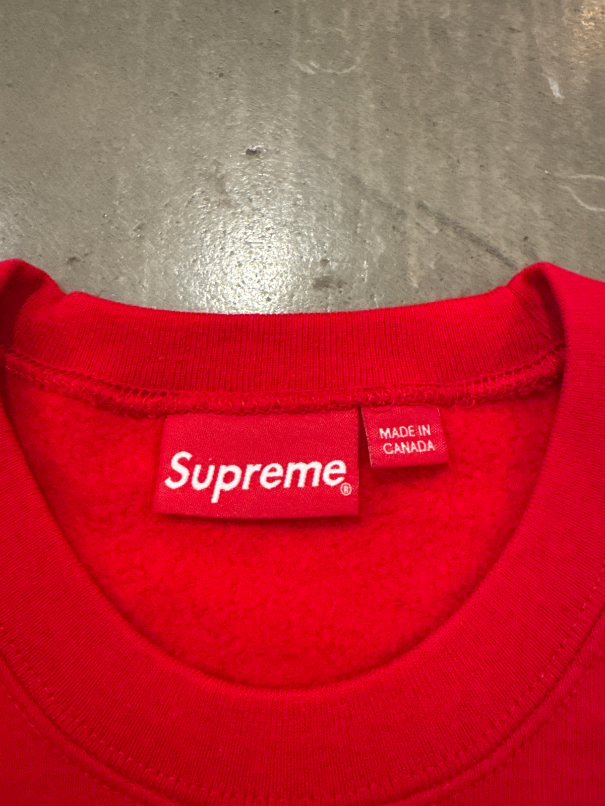 Supreme Futura Logo Red Crewneck (FW20)