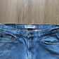 Levi’s 505 Regular Fit Distressed Light Washed Blue Denim Jeans