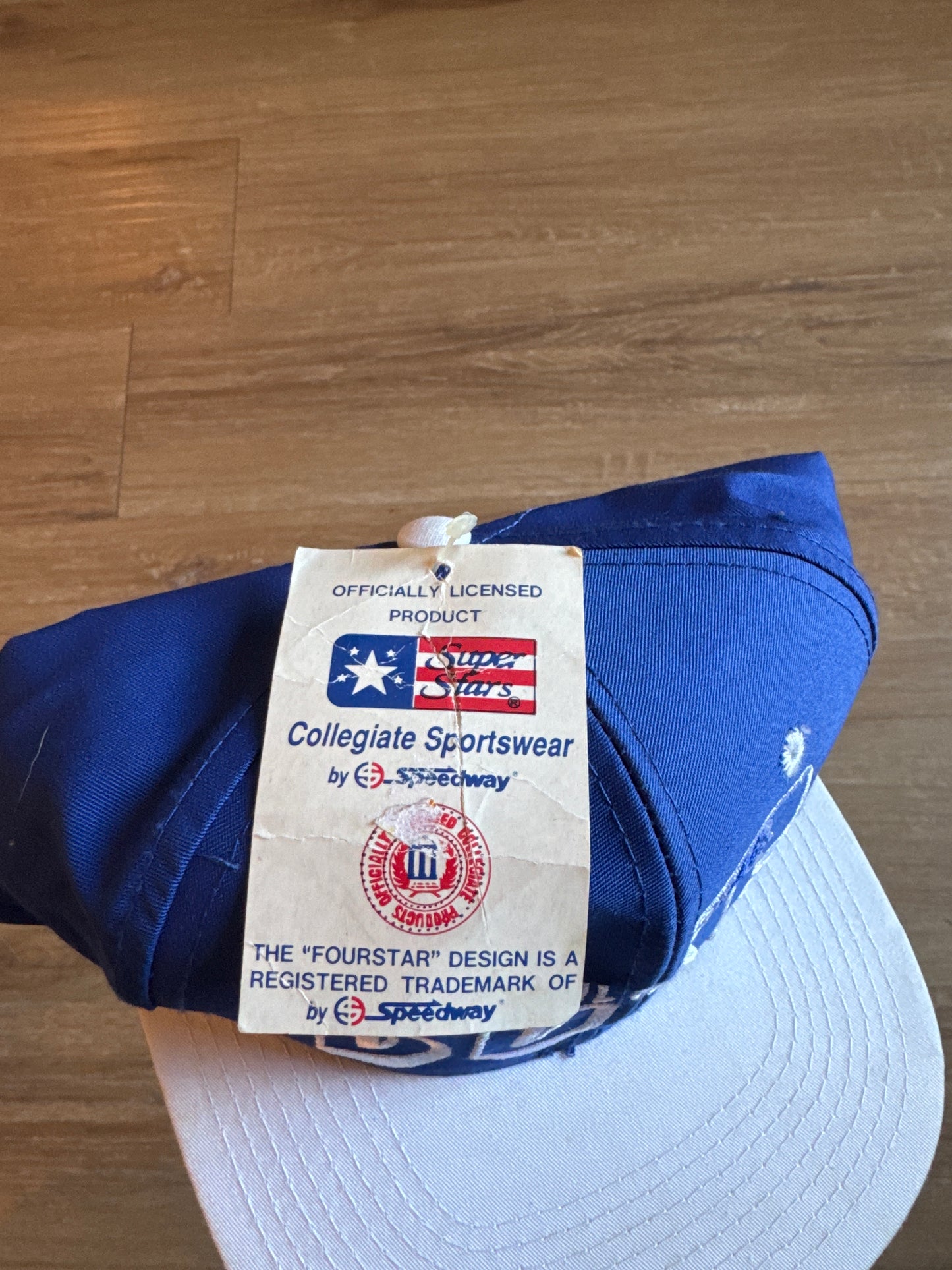 Vintage 90s Super Star Speedway Collegiate Sportswear Duke University Blue Devils Snap Back Hat