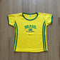 Women’s Y2K Brazil Crop Top Baby Tee