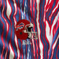 Vintage 90s Buffalo Bills Zebra Striped Hooded Zip Up