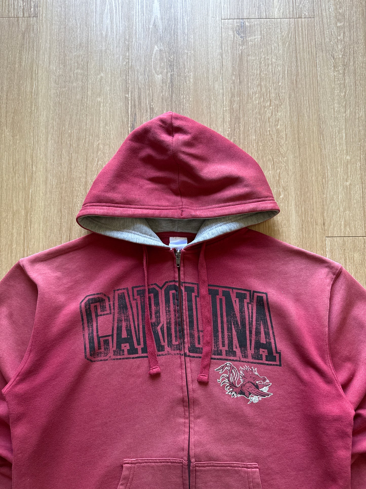 Russell Athletic University Of South Carolina Gamecocks Sun Faded Hooded Zip Up