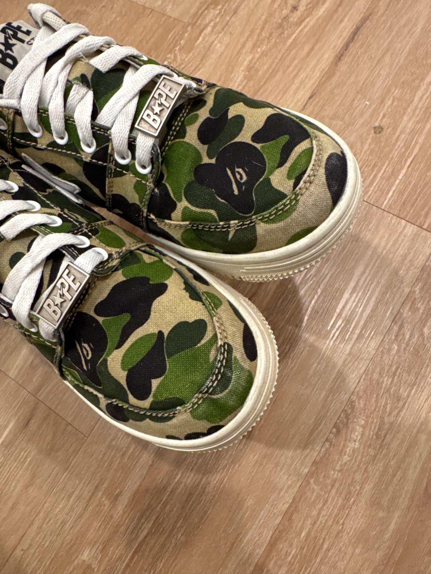 A Bathing Ape Bape Sta Low ABC Camo 20th Anniversary Green