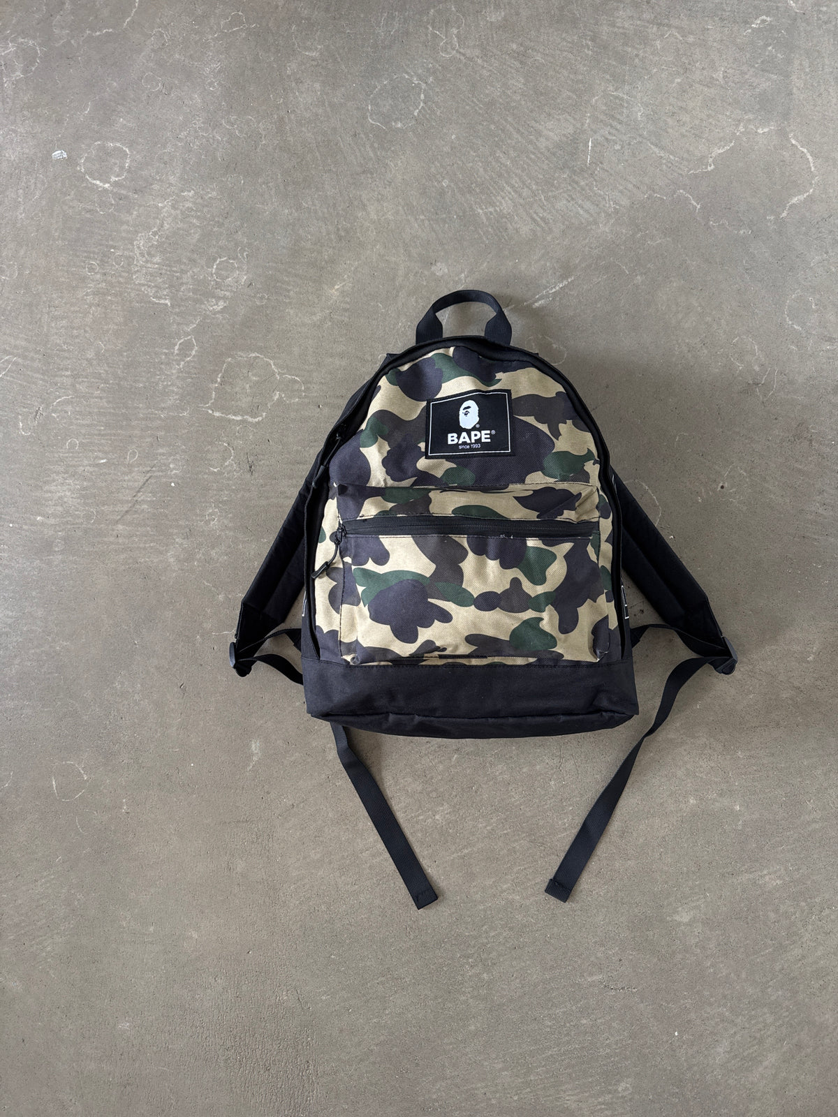 A Bathing Ape Bape 2021 Summer Collection Yellow Camo Magazine Backpack