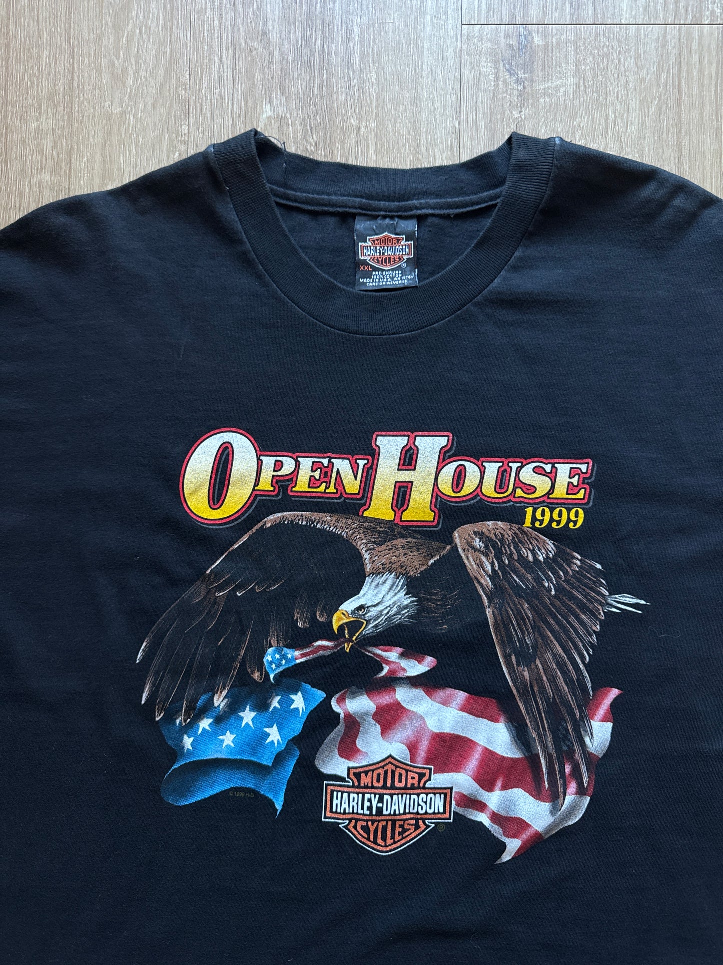 Vintage 1999 Harley Davidson Open House Kansas City Missouri Tee