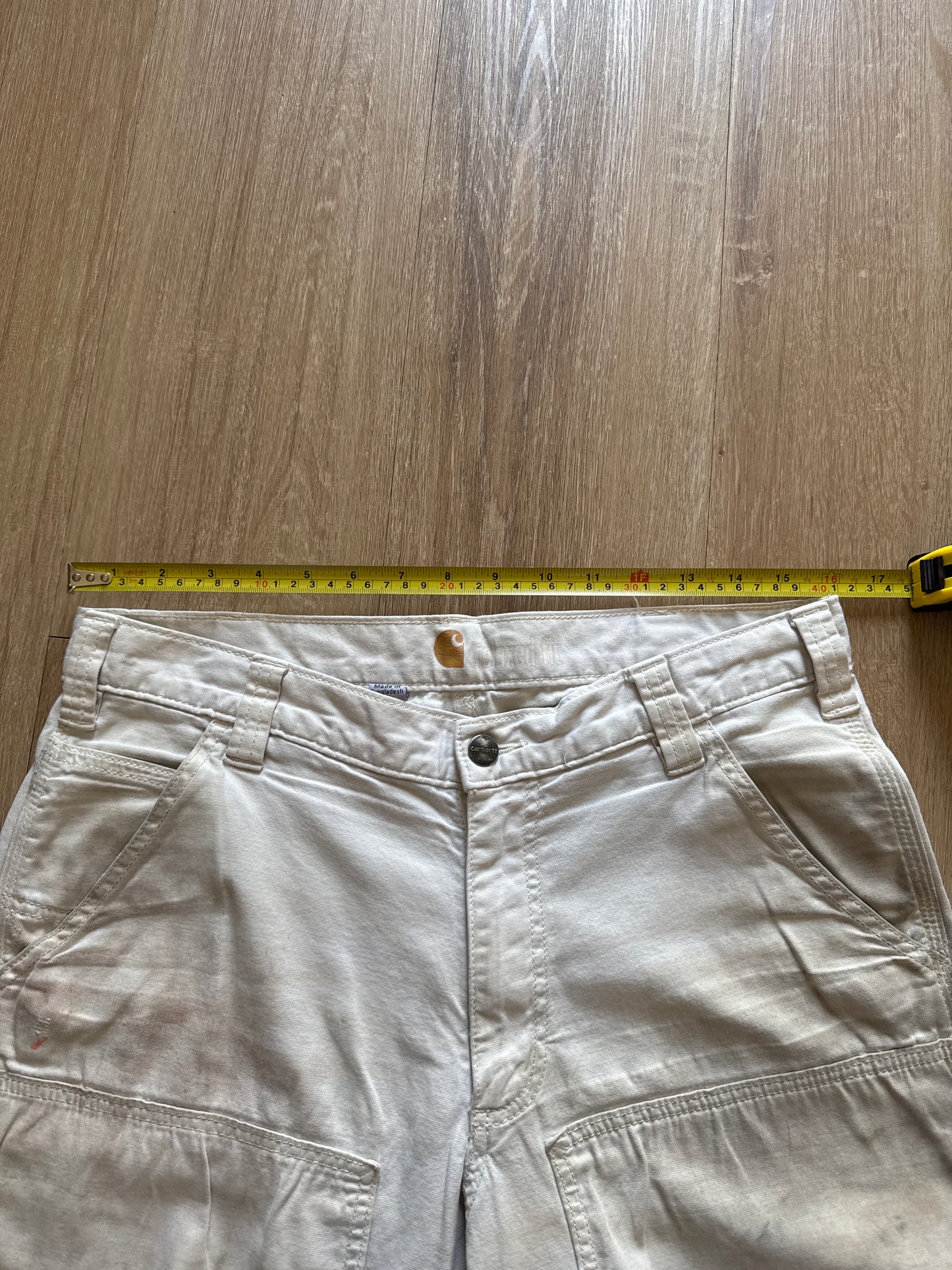 Carhartt Relaxed Fit Cream Double Knee Carpenter Pants