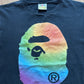 A Bathing Ape Bape Rainbow Big Ape Head Tee