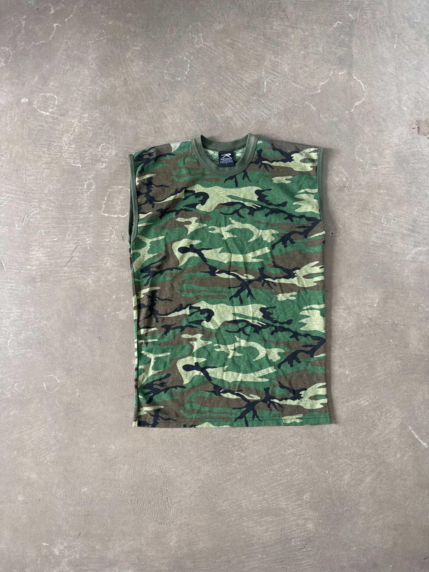 Vintage Military Camo Sleeveless Tee