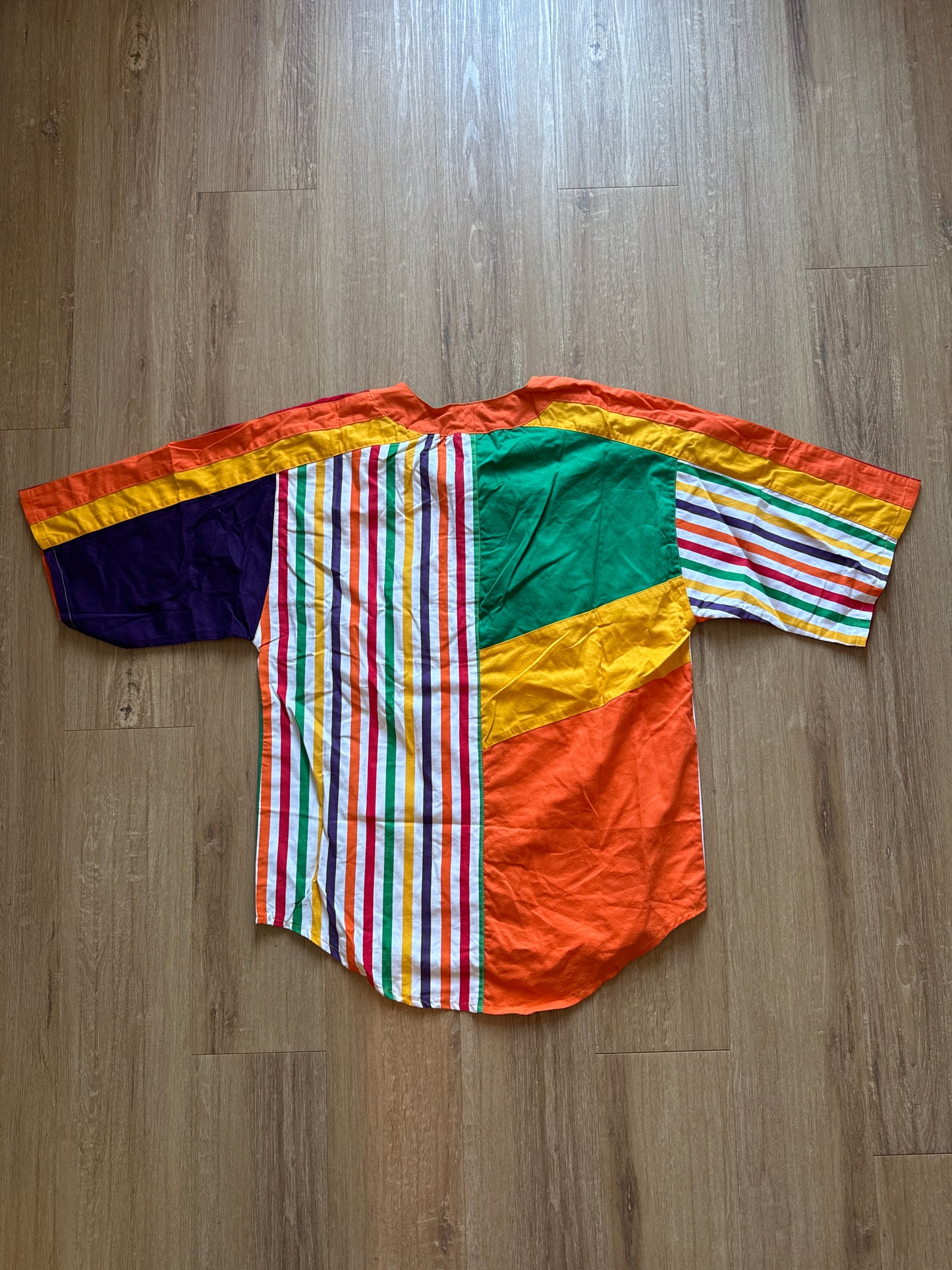 Vintage 90s Paco Funky Will Smith Fresh Prince Of Bel-Air Pocket Logo Button Up Shirt