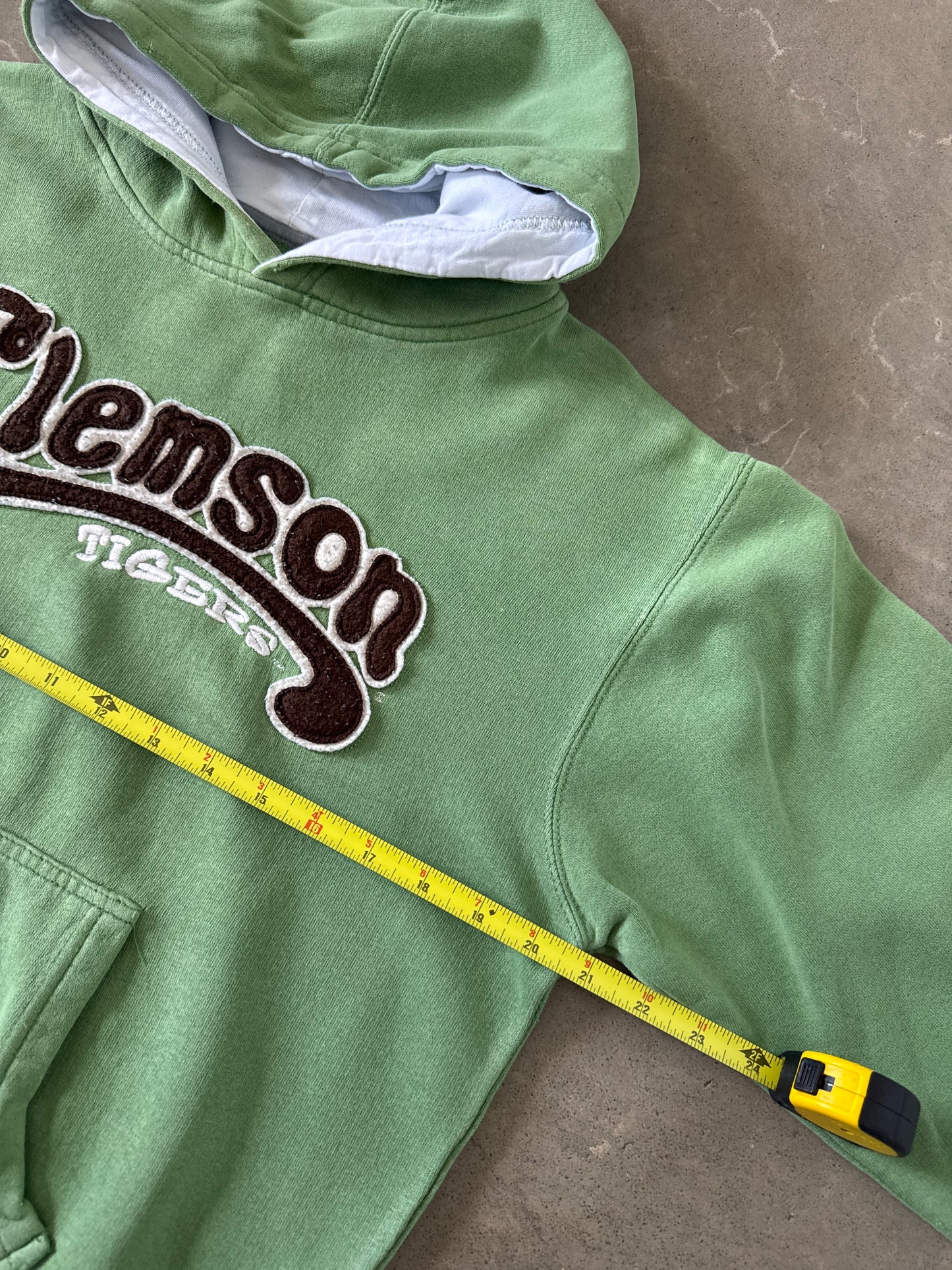 Y2K Clemson University Tigers Embroidered Logo Hoodie