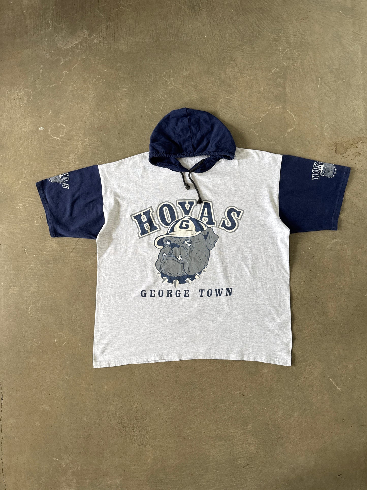 Vintage 90s Georgetown University Hoyas Hoodie Tee