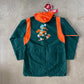 Vintage 90s University Of Miami Hurricanes Long Parka Stadium Coat Jacket