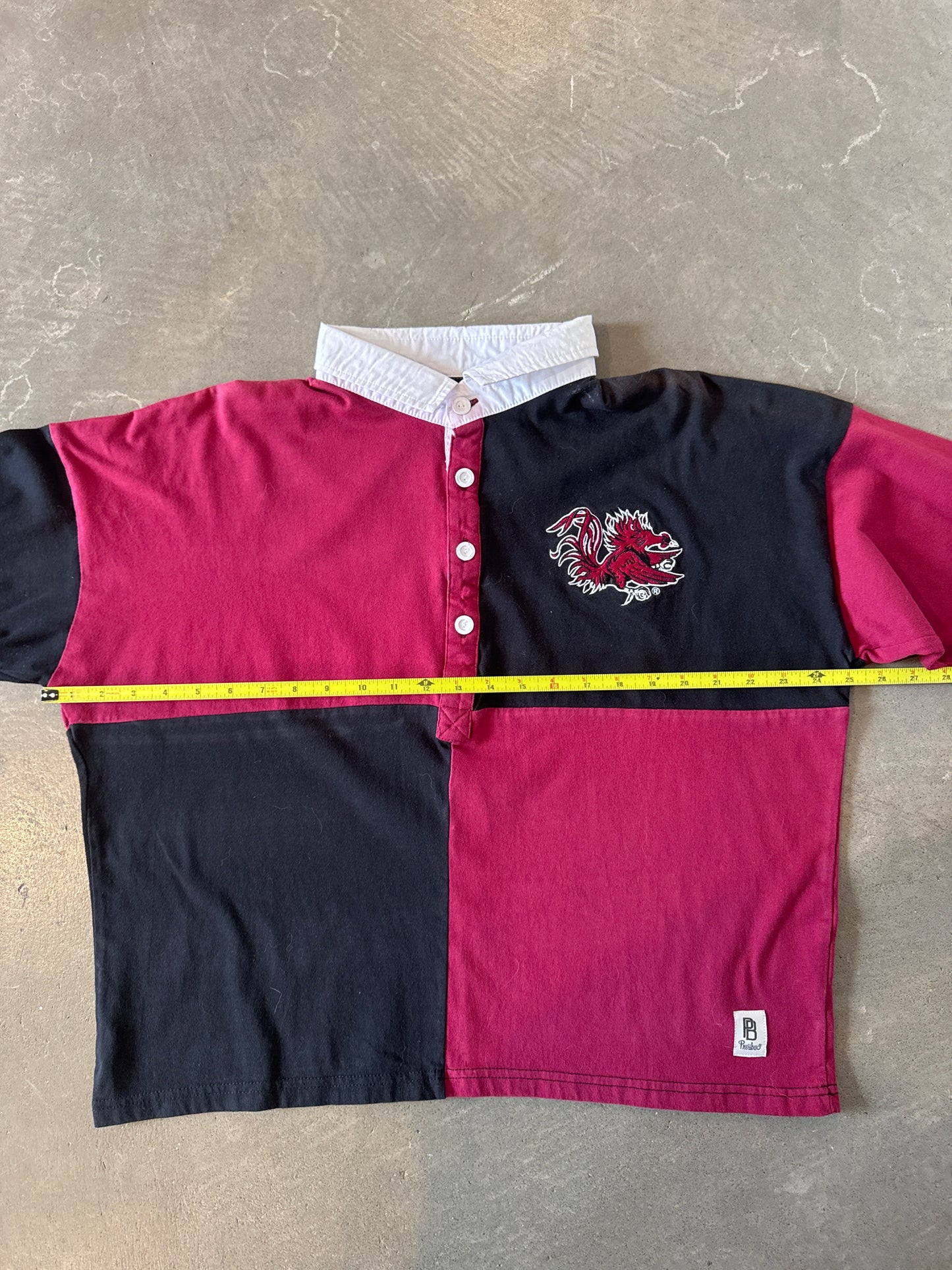 Pressbox Women’s University Of South Carolina Gamecocks Boxy Rugby Polo Shirt