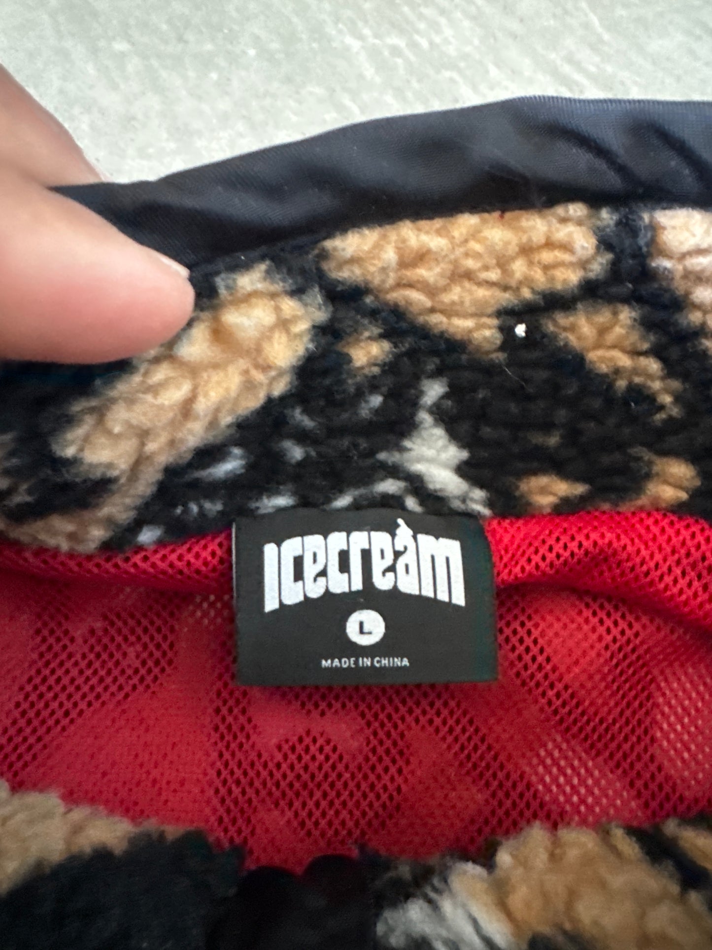Icecream Gomer Doe Running Dog Sherpa Jacket