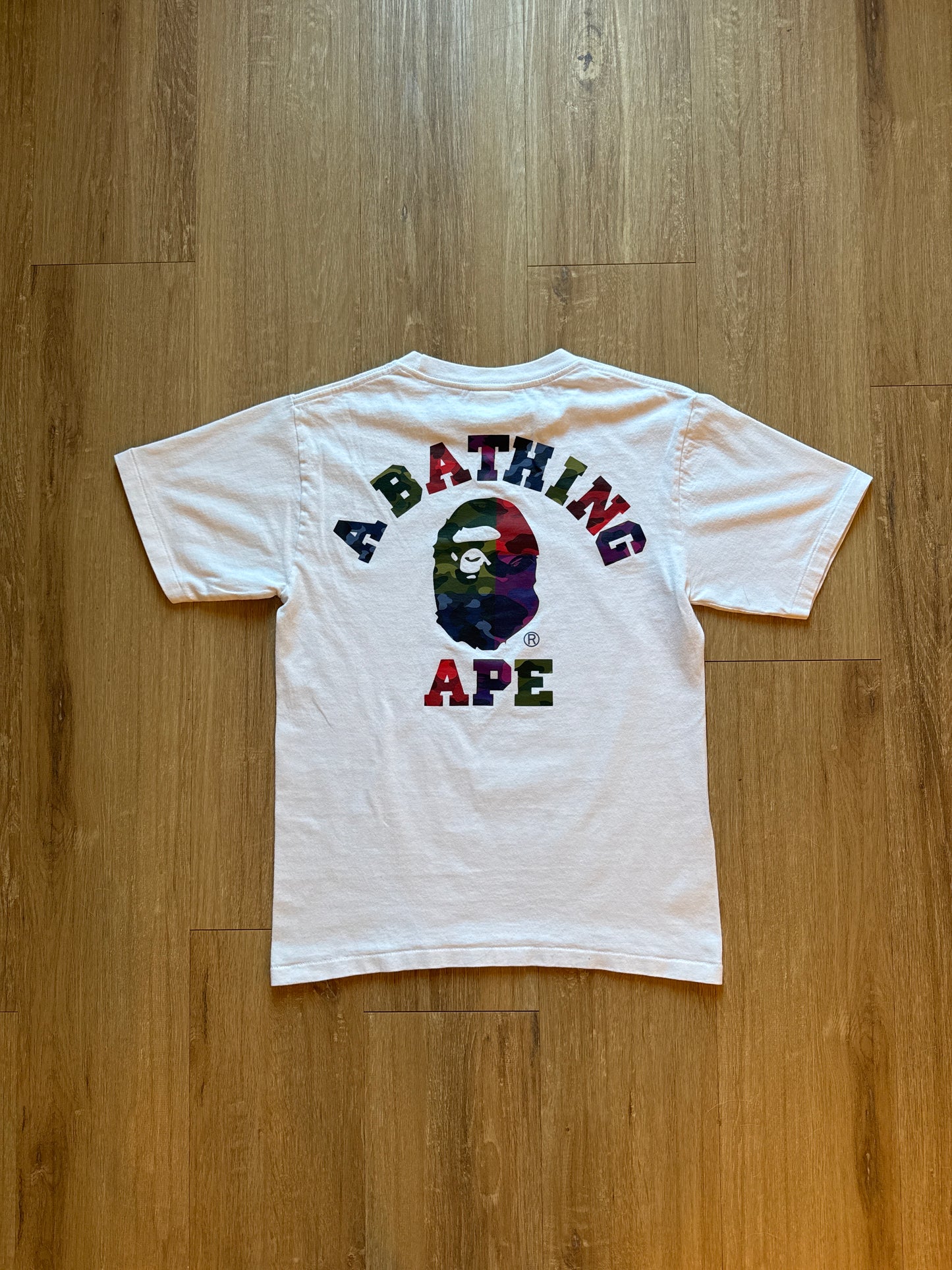 A Bathing Ape Bape Color Camo Crazy College ATS Tee