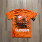 The Mountain University Of Clemson Tigers Helmet Tie Dye Tee