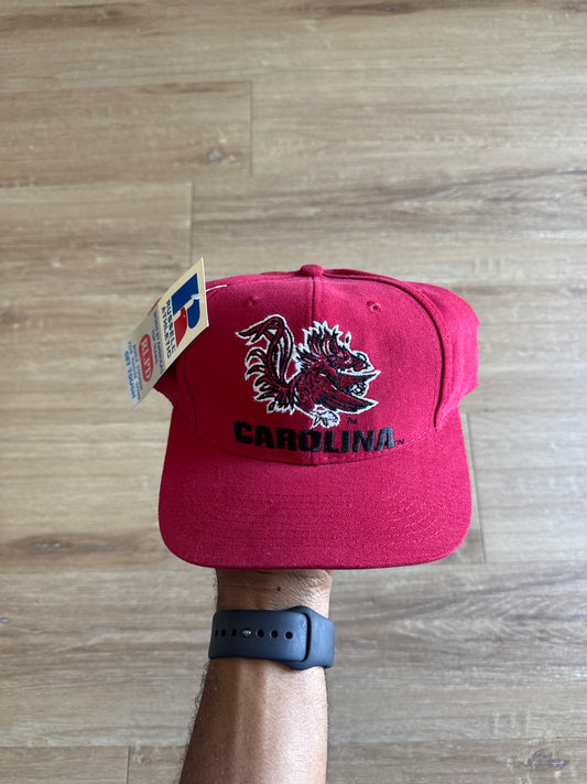 Vintage Russell Athletic University Of South Carolina Gamecocks Strap Back Hat