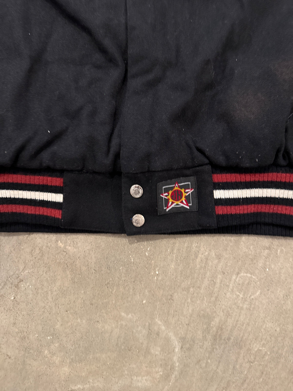 Y2K Jeff Hamilton Design Reversible Miami Heat Varsity Style Jacket