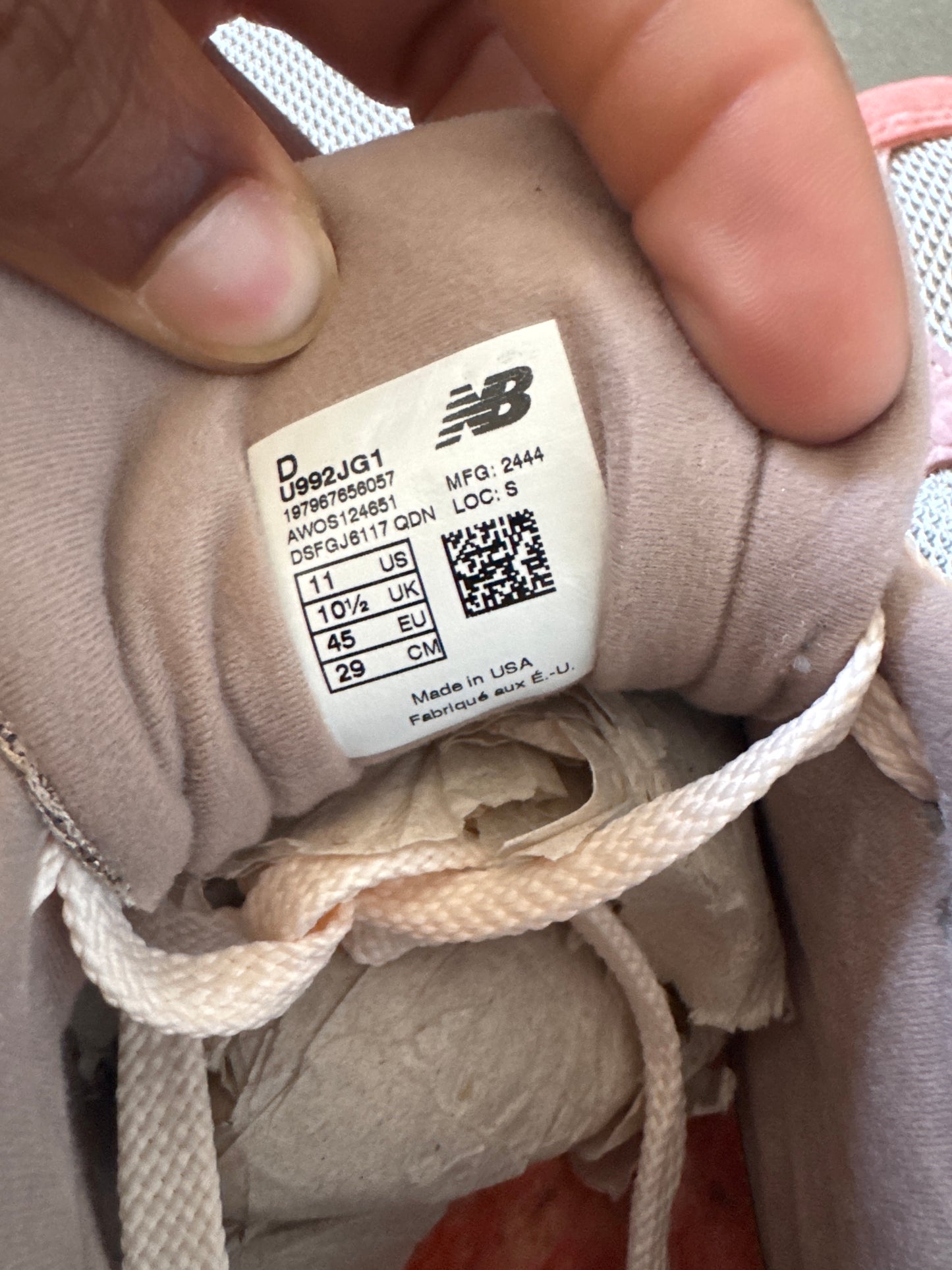 New Balance 992 MiUSA Joe Freshgoods Aged Well