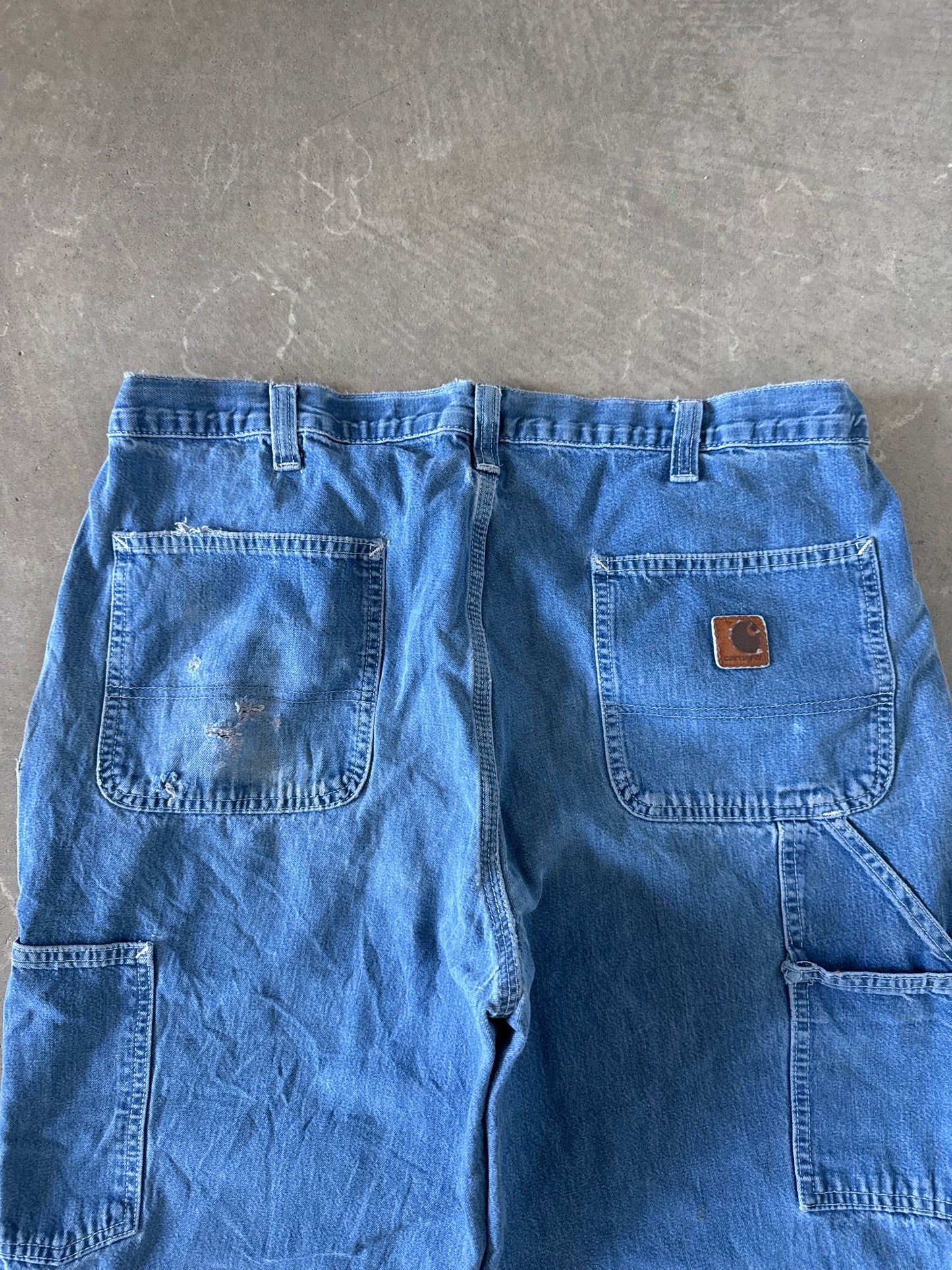 Vintage Carhartt Dungaree Fit Distressed Denim Jeans