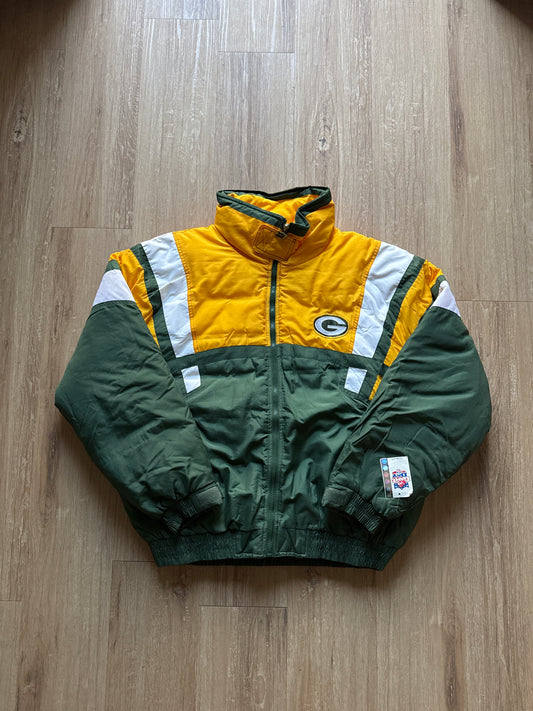 Vintage 90s Gameday Green Bay Packers Puffer Jacket