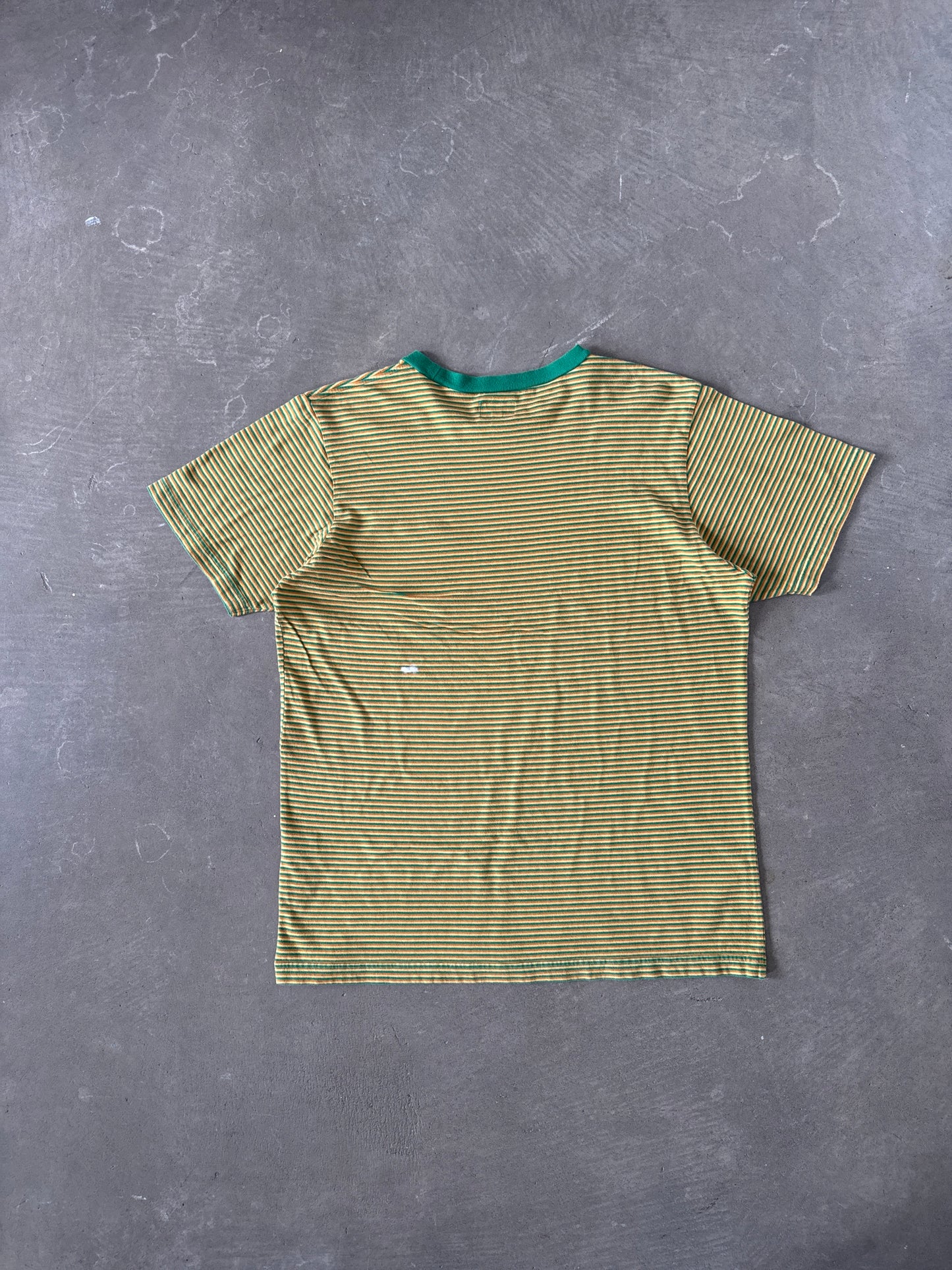 Supreme Multi Stripe Yellow Green Tee