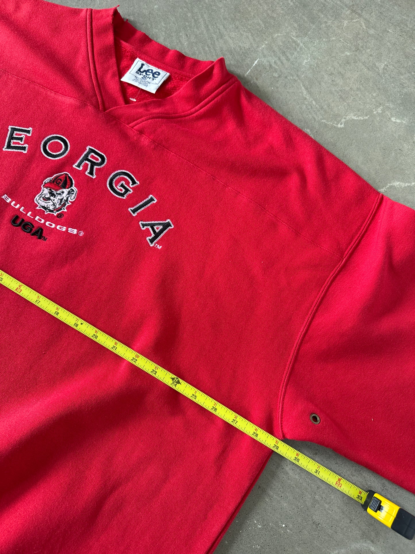 Vintage 90s Lee Sport University Of Georgia Bulldogs Sweatshirt