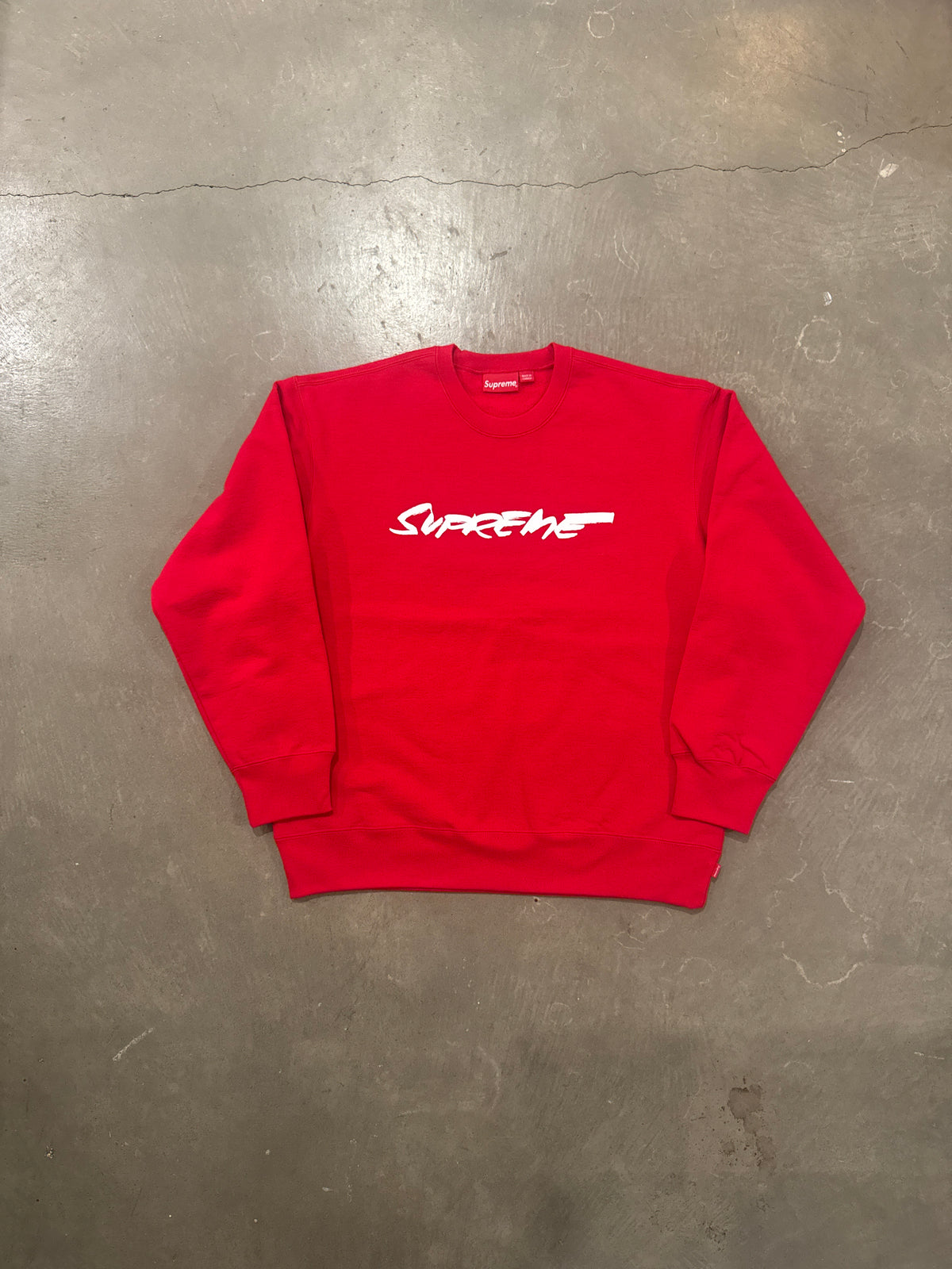 Supreme Futura Logo Red Crewneck (FW20)