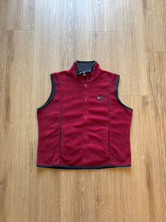 Vintage Youth University Of South Carolina Gamecocks Fleece Vest