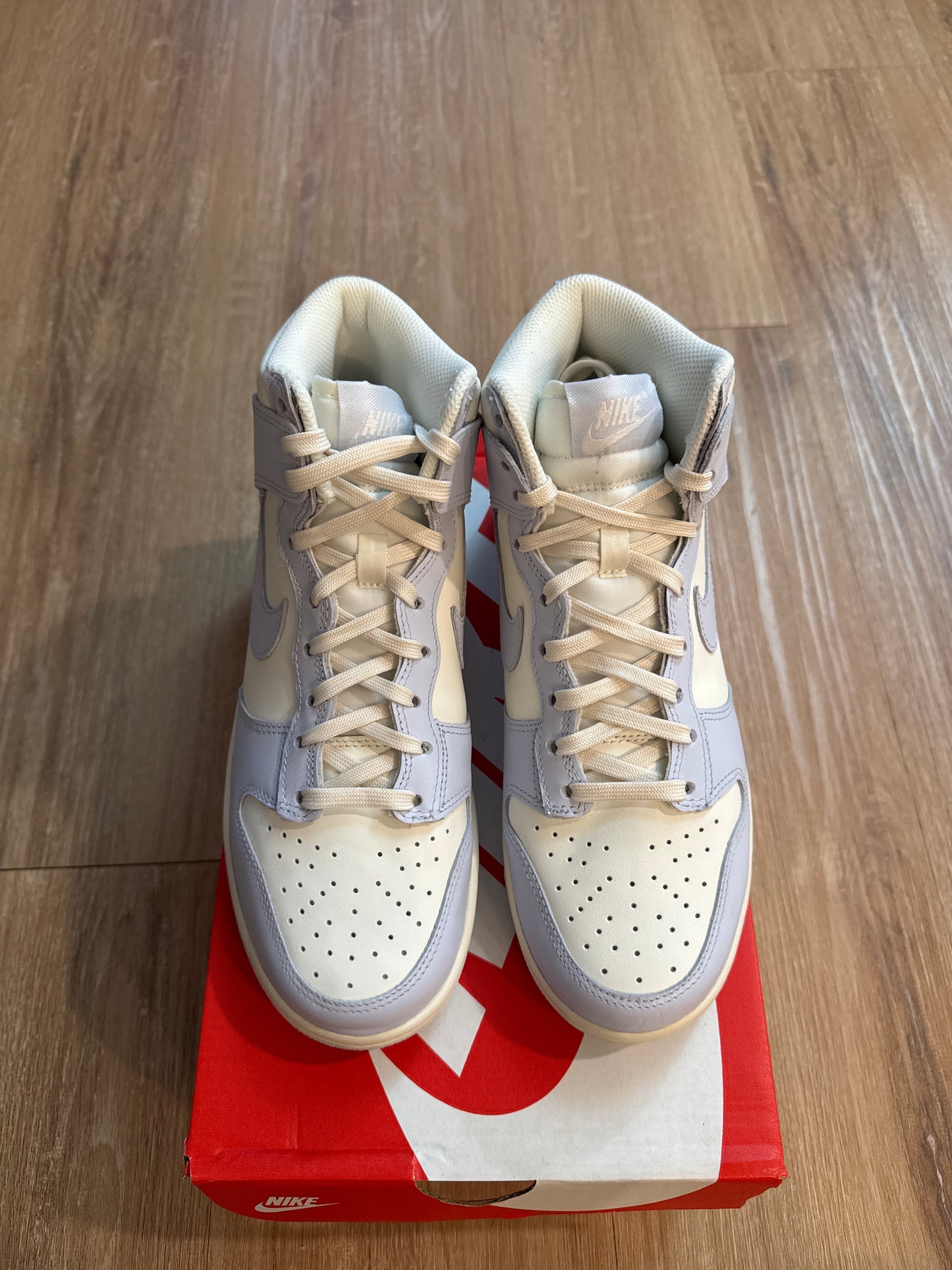 Nike Dunk High Sail Football Grey