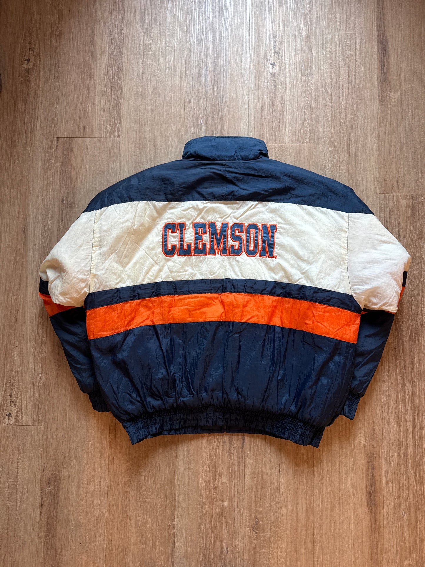 Vintage University Of Clemson Tigers Puffer Jacket