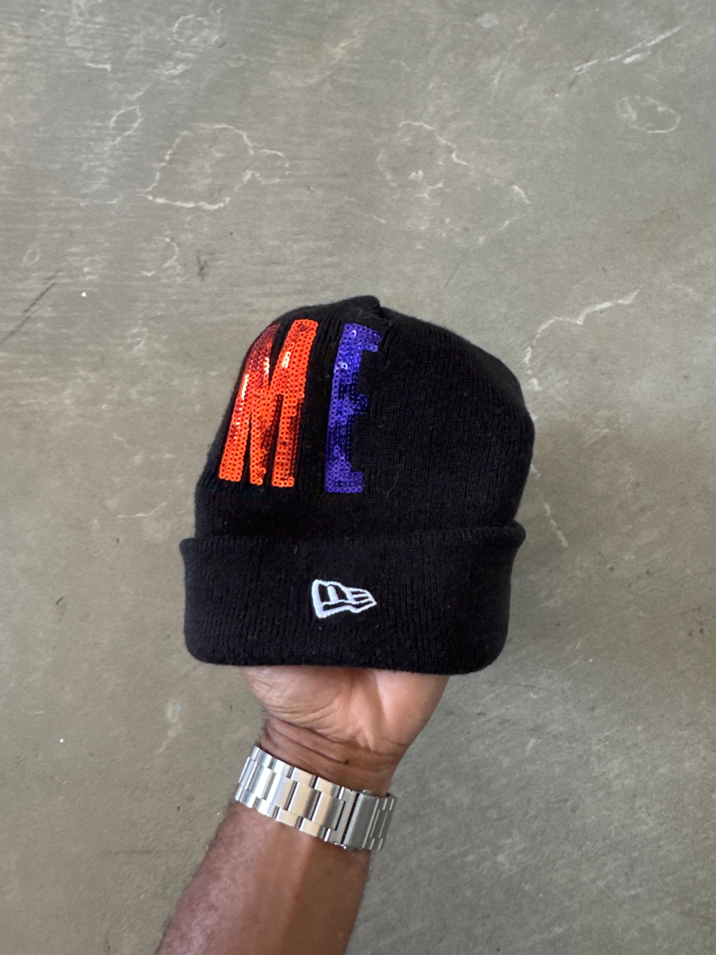 Supreme New Era Sequin Black Beanie