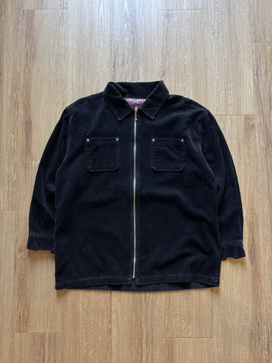 Vintage Denim & Co Corduroy Zip Up Flannel