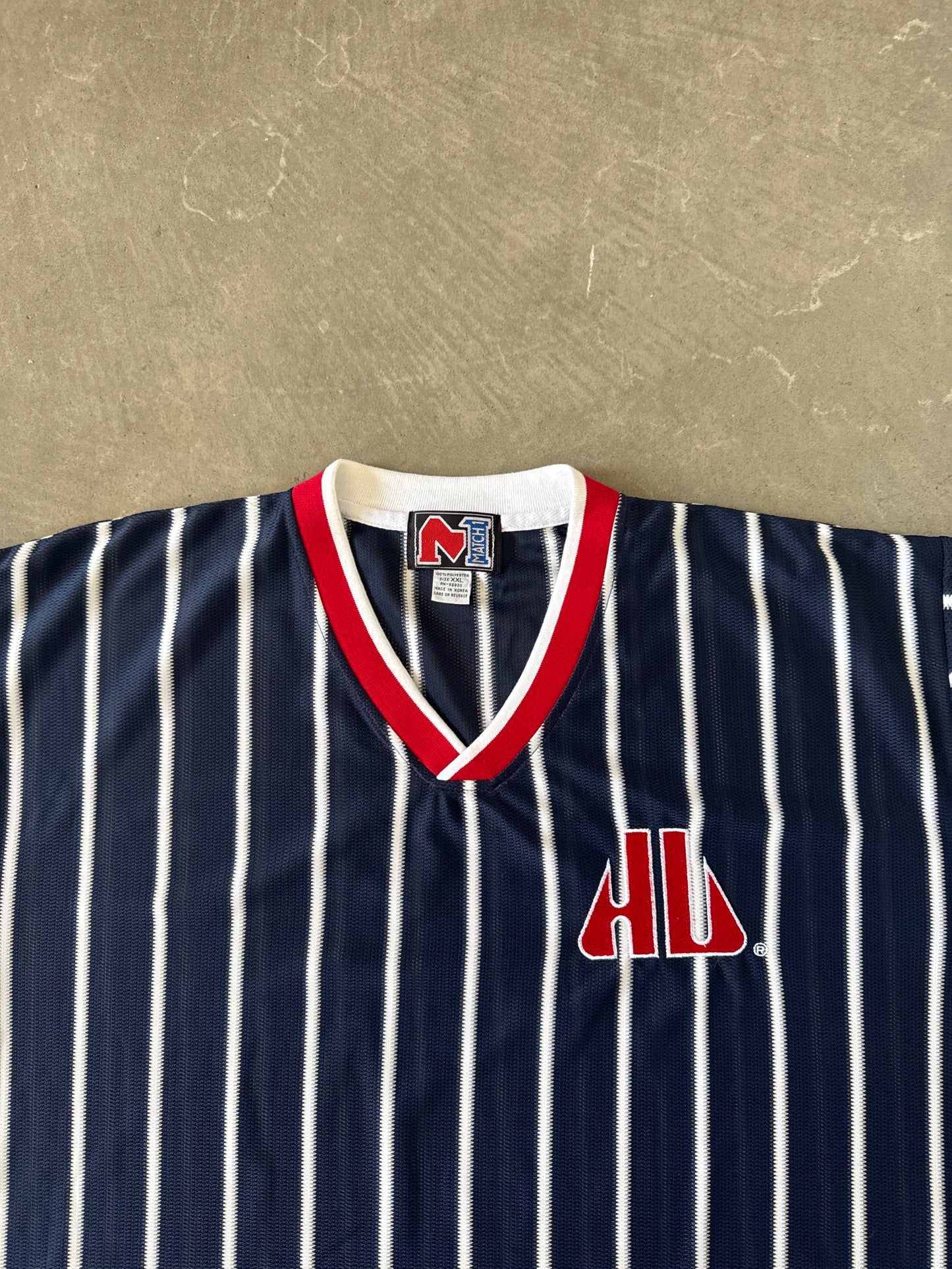 Vintage Match 1 Howard University Bison Striped Jersey