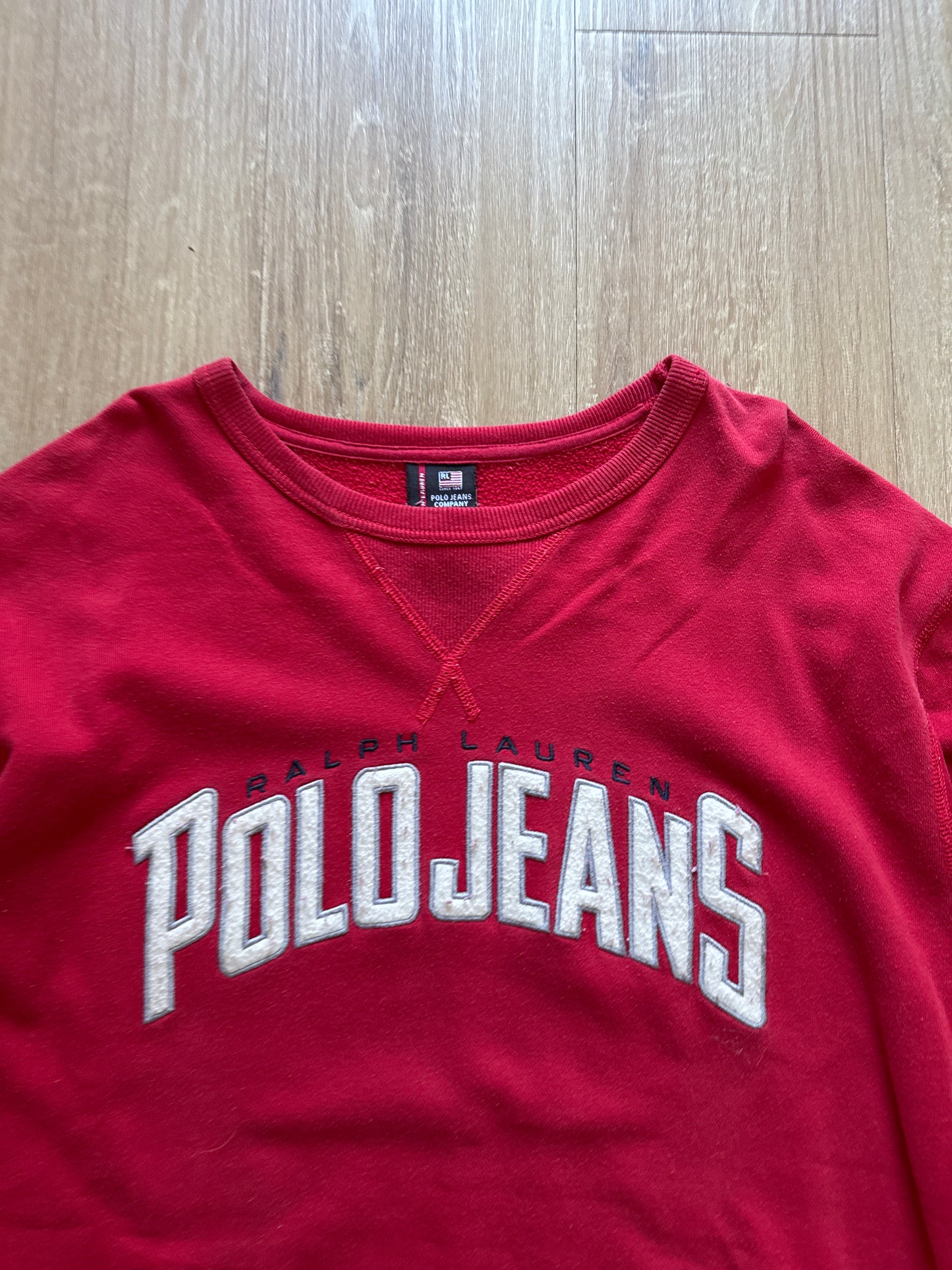 Vintage Polo Ralph Lauren Polo Jeans Company Embroidered Logo Sweatshirt