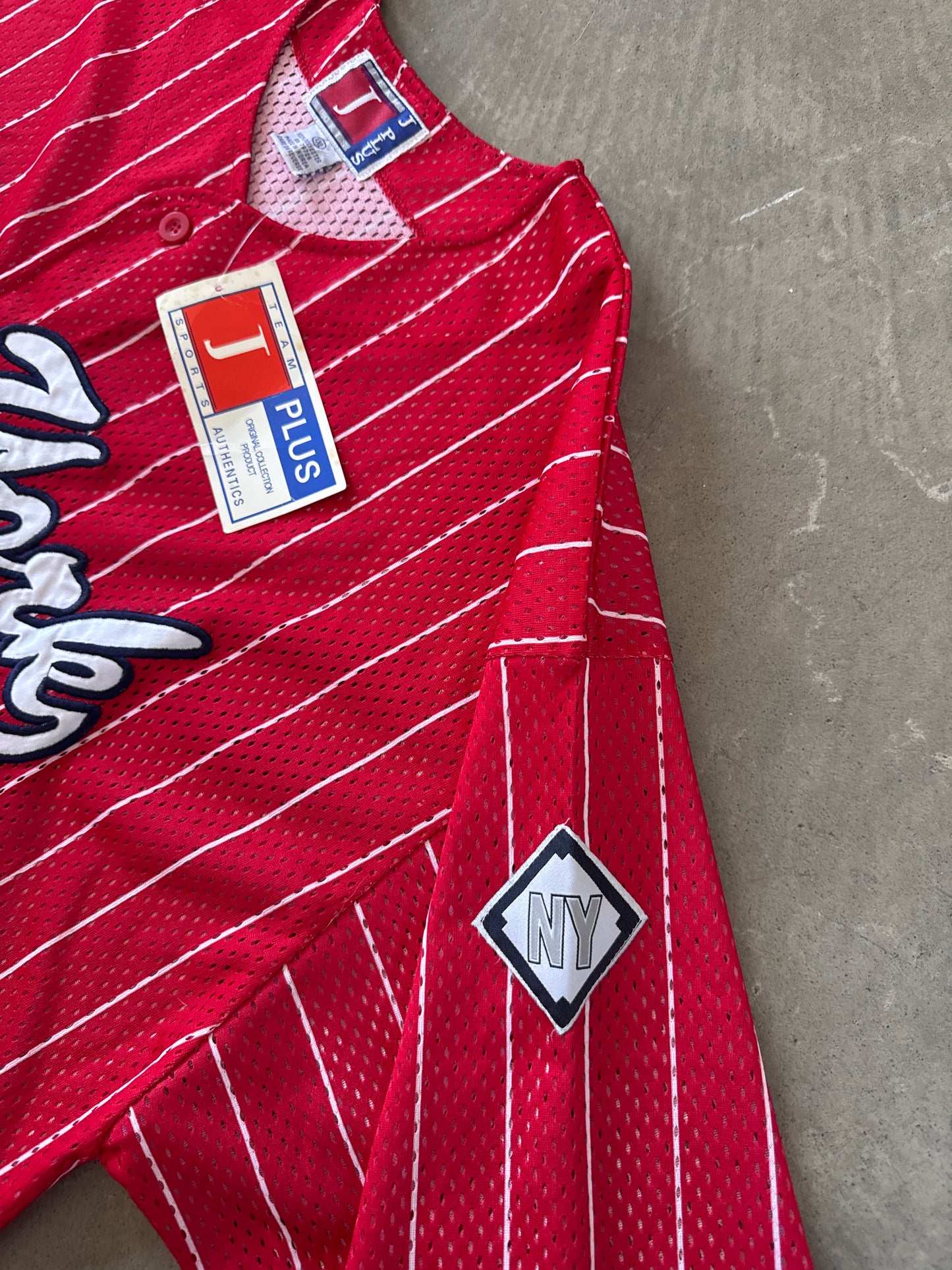 Vintage Team J Plus City Boys New York Yankees Pin Stripe Baseball Jersey