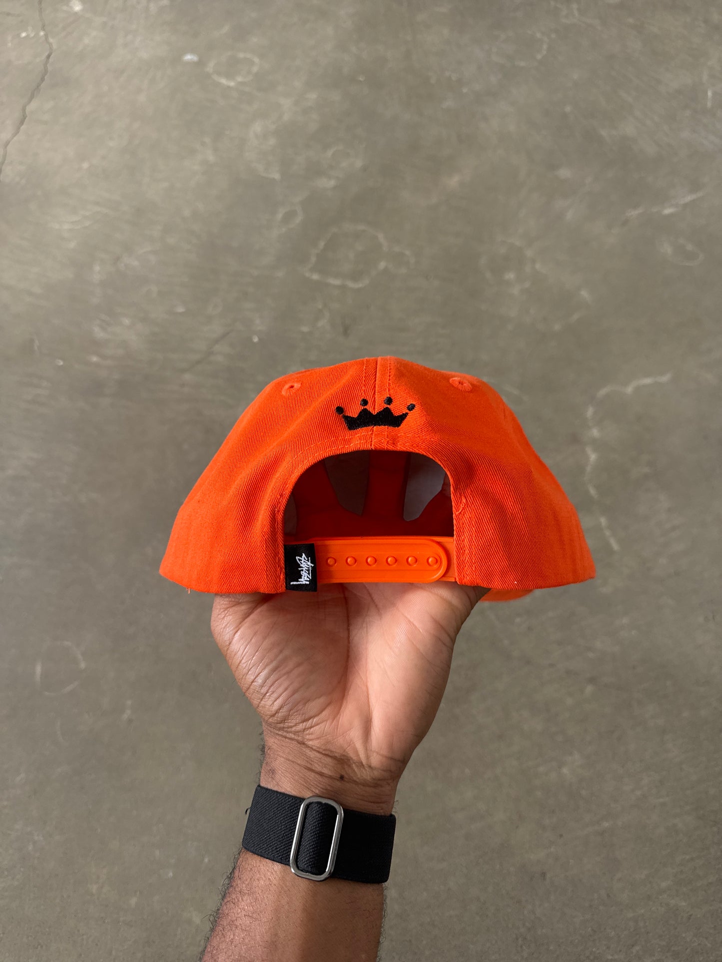 Stussy Mid-Depth Sport Orange Snapback Hat (FW24)