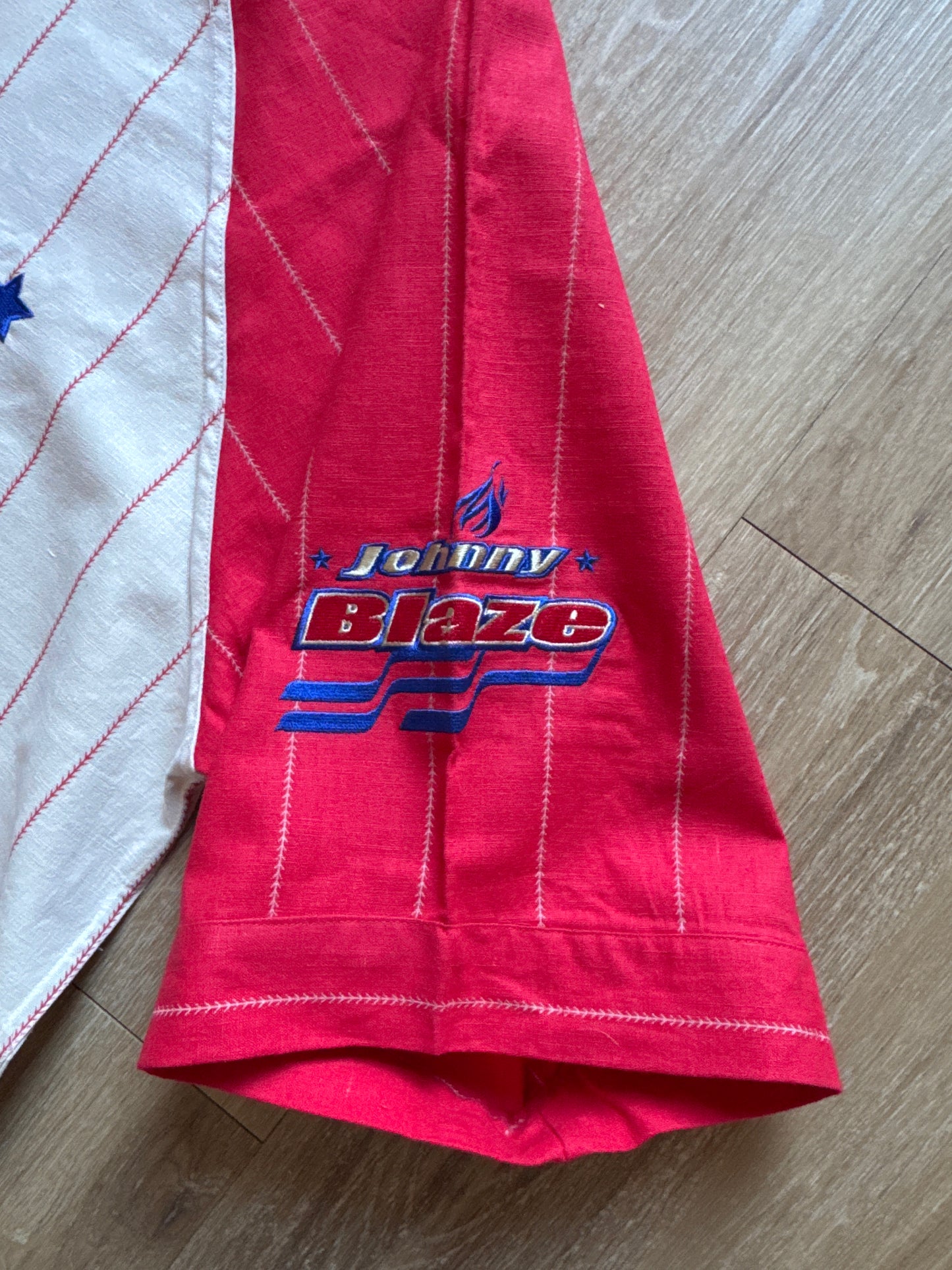 Vintage 90s Y2K Johnny Blaze Method Man Wu-Tang Clan Rap Hip-Hop Old School Baseball Jersey