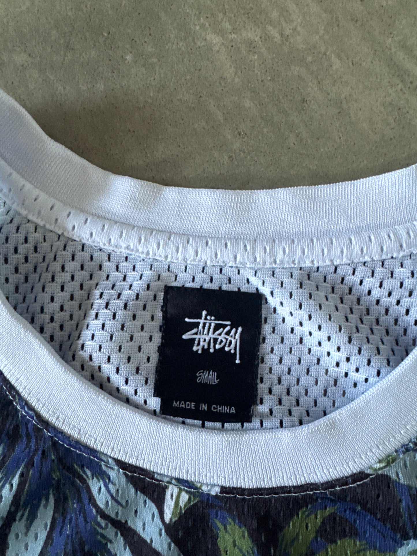 Stussy Hawaiian Floral Mesh Tank Top Jersey