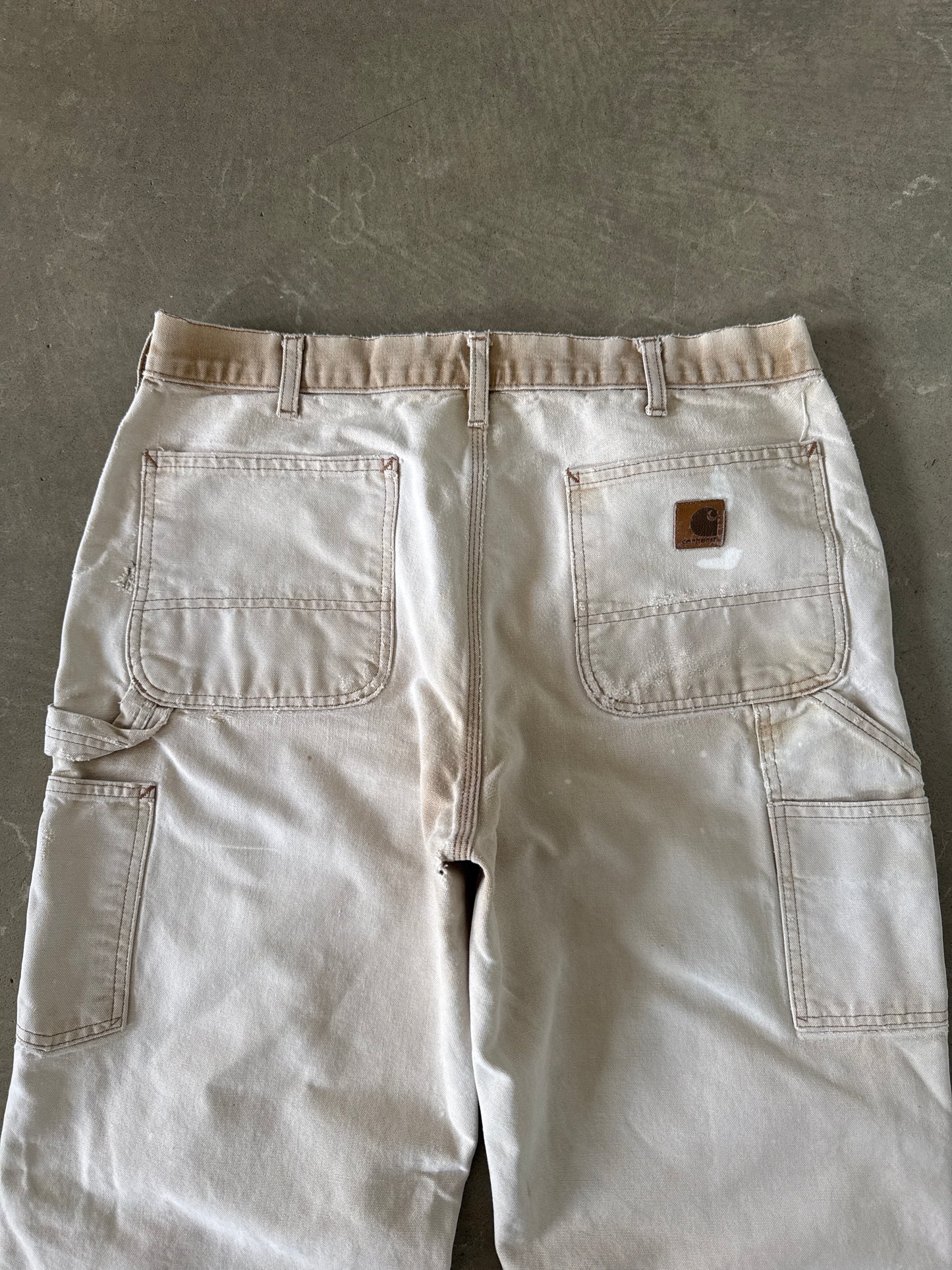 Vintage Carhartt Distressed Tan Carpenter Pants