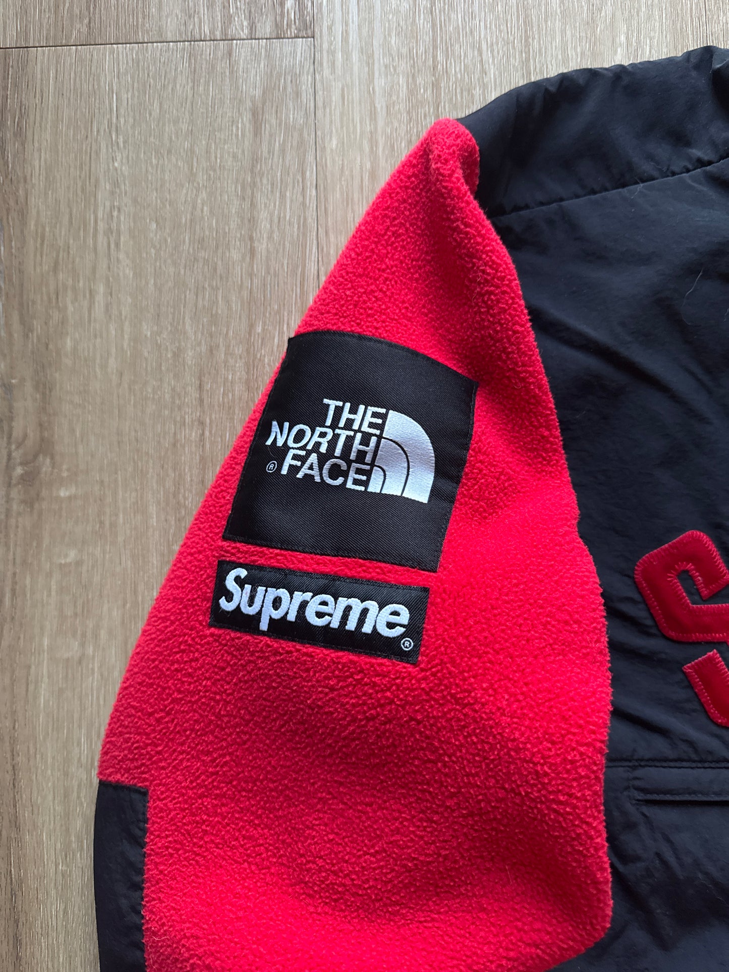 Supreme The North Face Arc Logo Denali Fleece Red SS19 Jacket