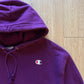 Champion Youth Purple Reverse Weave Logo Hoodie
