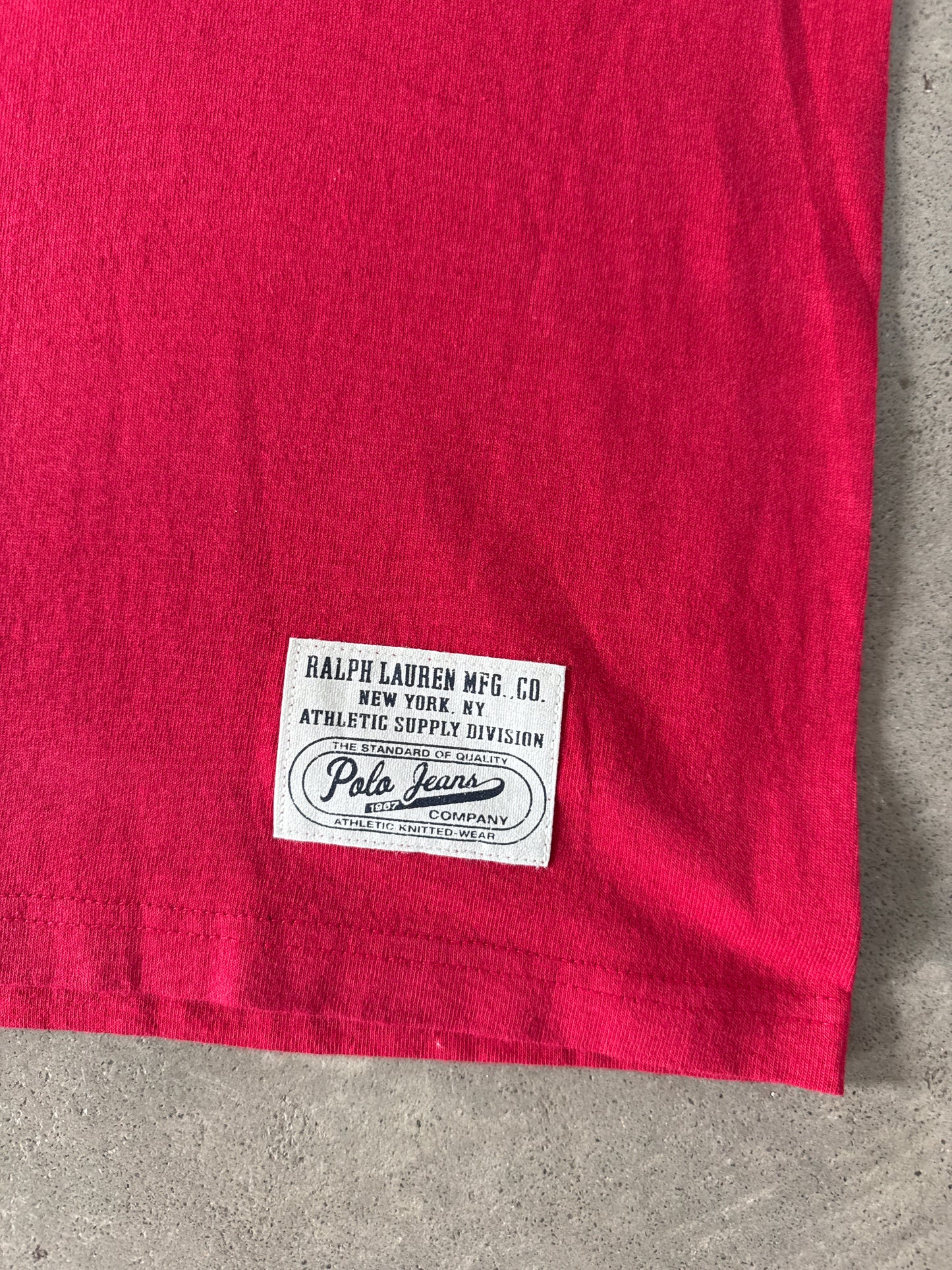 VINTAGE 90S RALPH LAUREN POLO JEANS CO. RINGER TEE