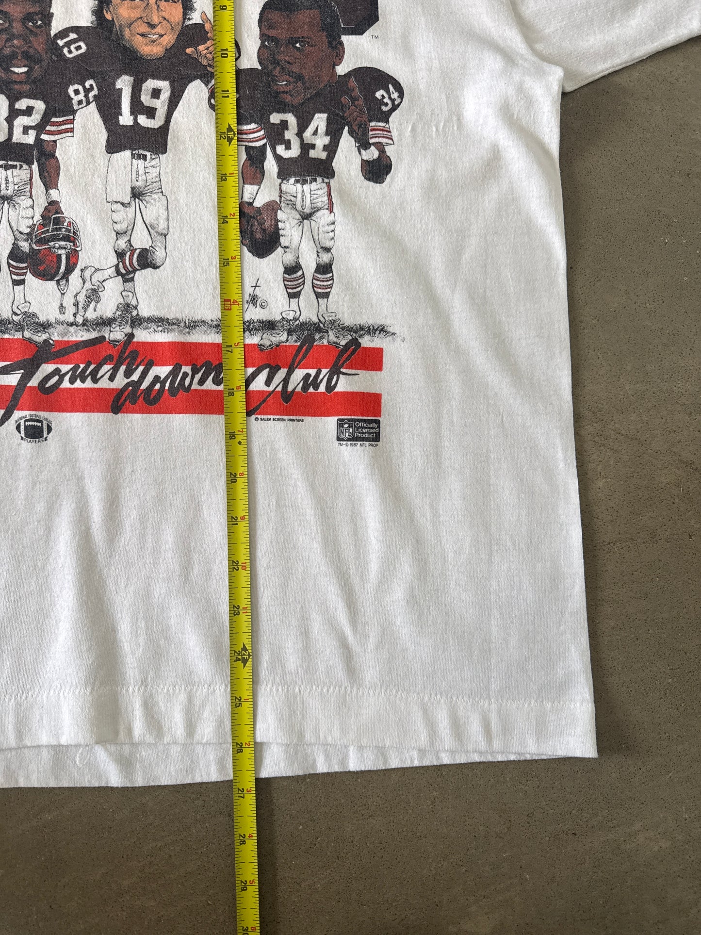 Vintage 1987 Salem Sportswear Cleveland Browns Touchdown Club Tee