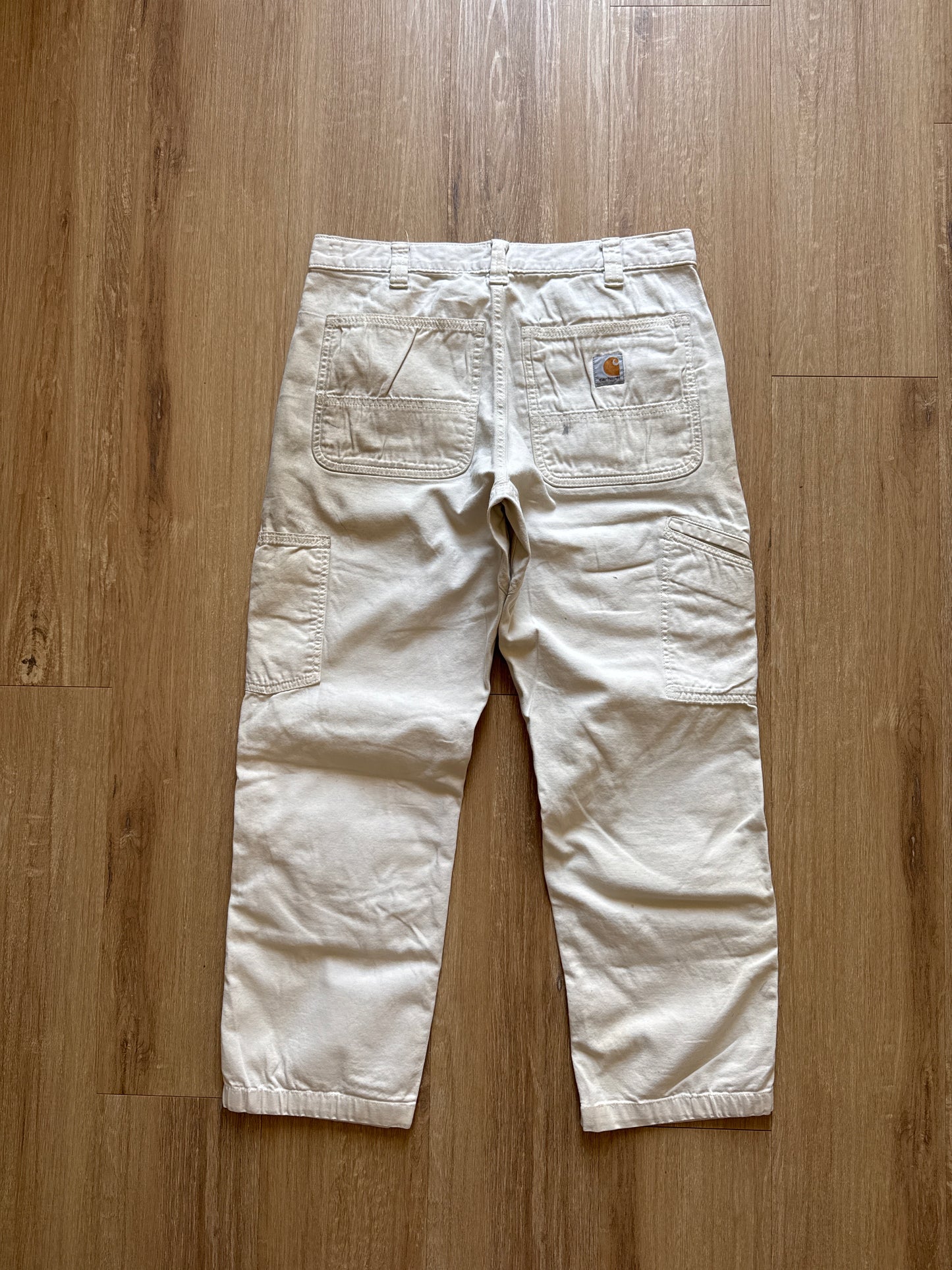 Carhartt Relaxed Fit Cream Double Knee Carpenter Pants