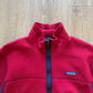 Vintage 90s Patagonia PEF Fleece Retro USA-Made Red Fleece Jacket