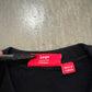 Supreme Cutout Logo Black Crewneck (SS20)