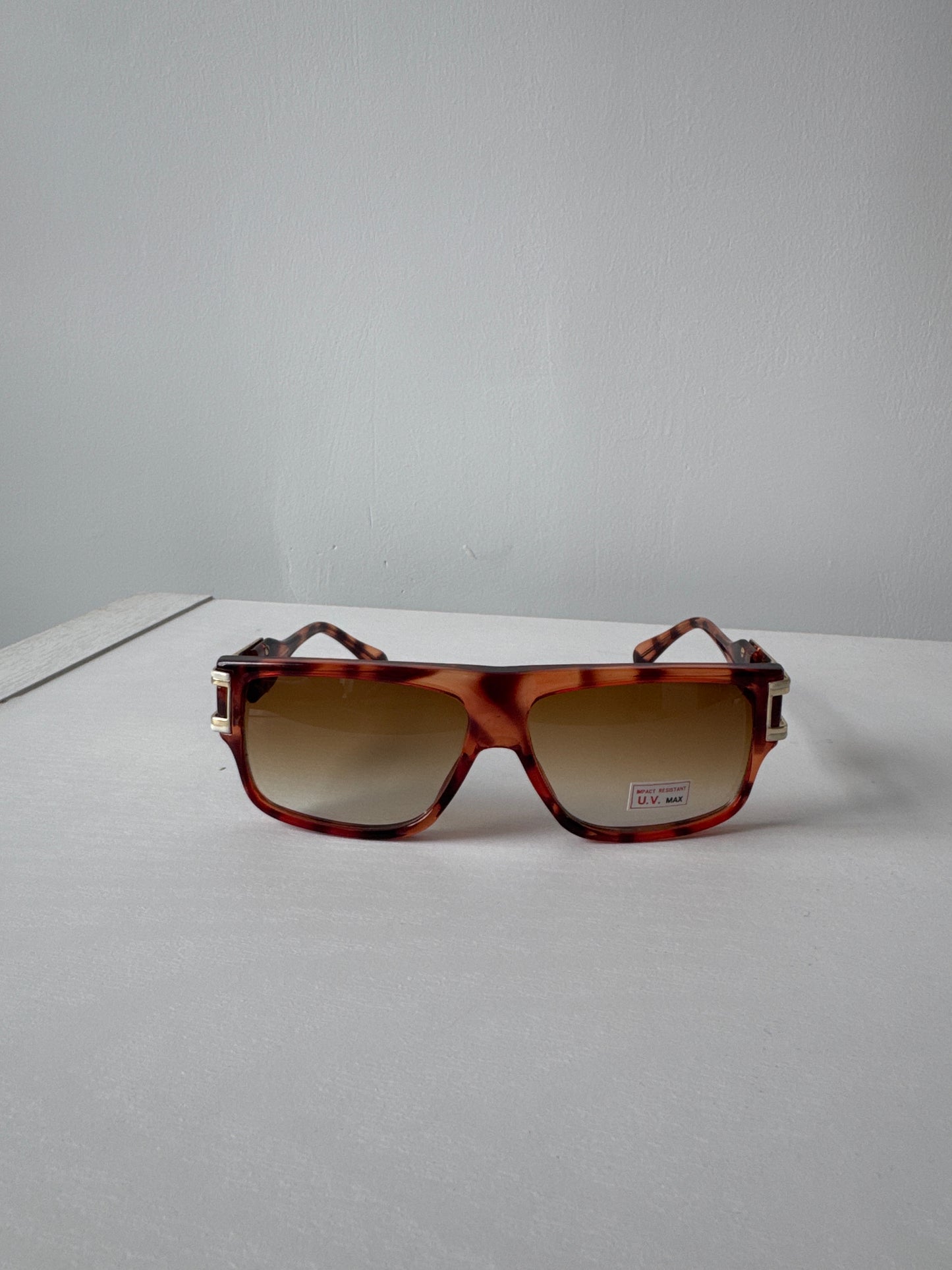 Vintage 80s Coien Grandmaster Run DMC Hip Hop Style Cheetah Sunglasses