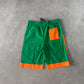 Vintage 90s University Of Miami Hurricanes Hooded Tee Shorts Set