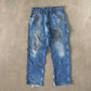 Vintage 90s Key Distressed Double Knee Carpenter Pants